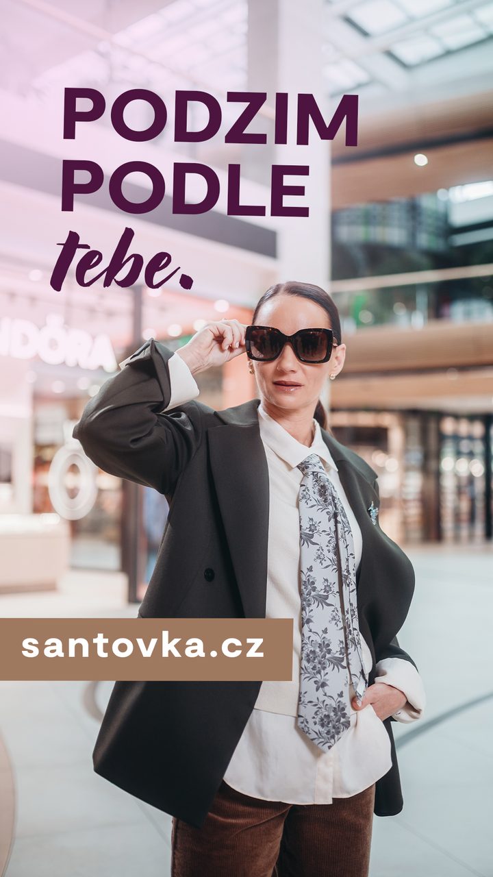 Packshot 2: fotka z pasáže, claim Podzim podle sebe